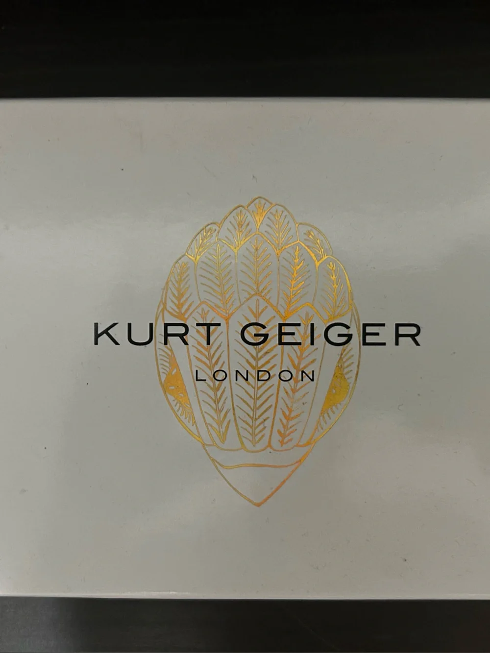 Kurt Geiger White and Gold Decorative Wall Art